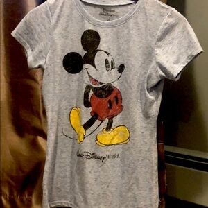 Mickey Mouse heather xl short sleeve fitted shirt